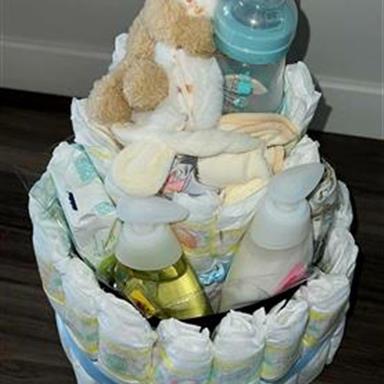 Baby boy nappy gift set - Main Image
